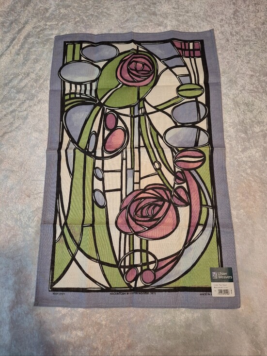 Ulster Weavers Other - Irish Linen Tea Towel Rennie Mackintosh Rose by Ulster Weavers Art Nouveau
